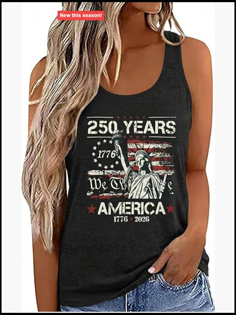 250th Anniversary Usa Tank Top - American Flag Sleeveless Tee 4th Of July